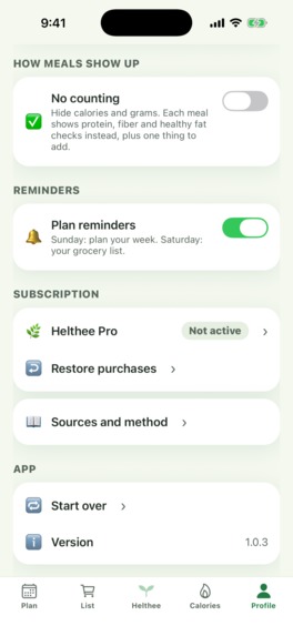  Helthee: Diabetes Meal Planner – screenshot 7