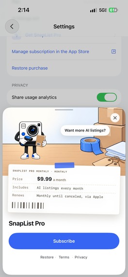 SnapList – screenshot 8