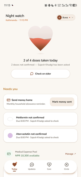 Aama - Care for Elders Far Away – screenshot 2