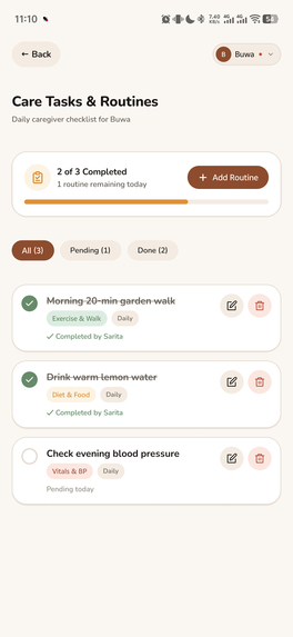 Aama - Care for Elders Far Away – screenshot 11