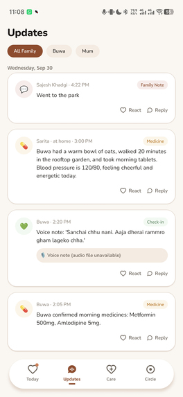 Aama - Care for Elders Far Away – screenshot 5