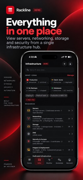 Rackline: Hetzner Manager – screenshot 8