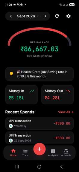 Smart Money AI Expense Tracker  – screenshot 1