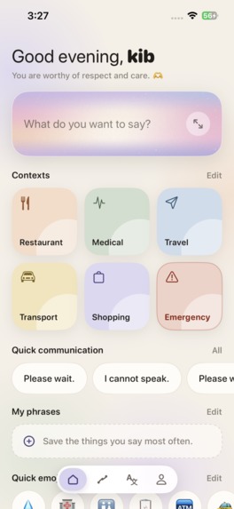 Tacit AAC – screenshot 2