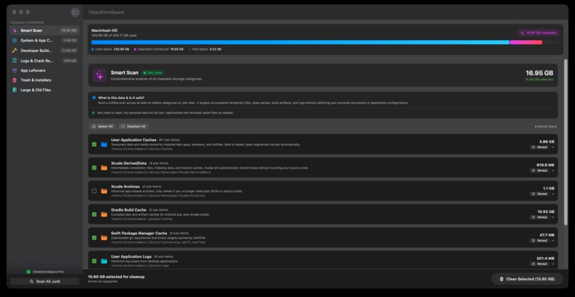 CleanExtraSpace     – screenshot 1