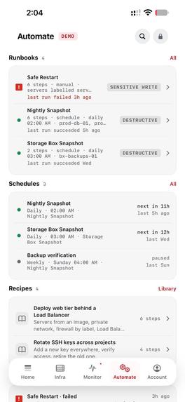 Rackline: Hetzner Manager – screenshot 5