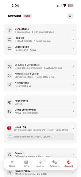 Rackline: Hetzner Manager – screenshot 6