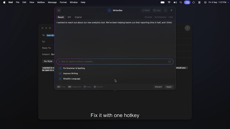WriterBar – screenshot 3