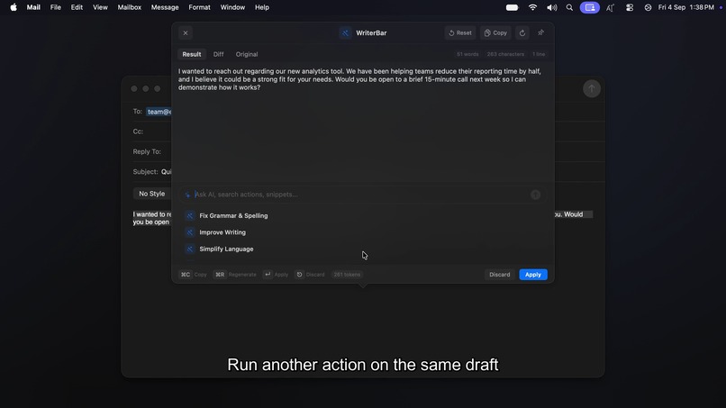 WriterBar – screenshot 5