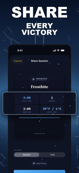 TrackCold: Cold Plunge Timer – screenshot 2