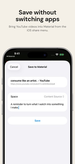 Material - Save to Create – screenshot 3
