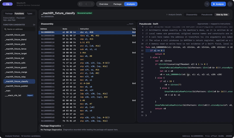 MachLift – screenshot 2