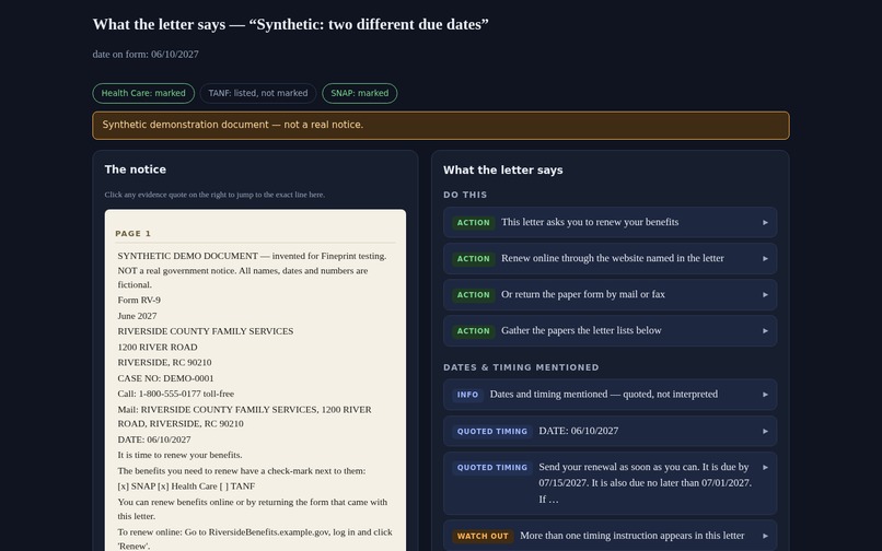 Fineprint – screenshot 4