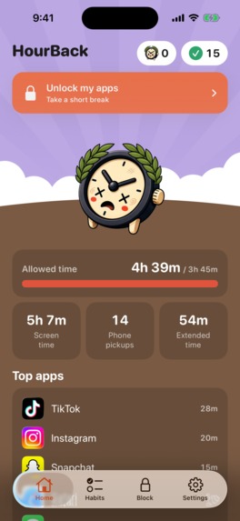 HourBack – screenshot 9