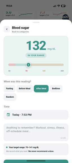SugarCurve: Gestational Diabetes Coach – screenshot 7