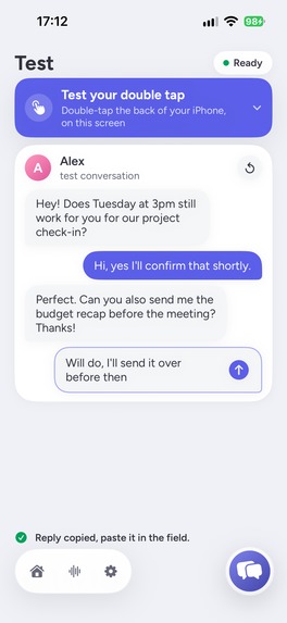 TapReply – screenshot 2