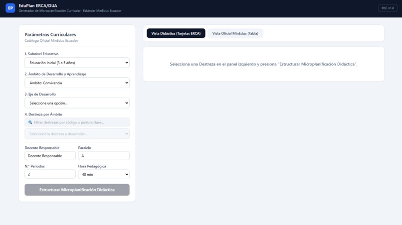 EduPlan ERCA/DUA  – screenshot 2
