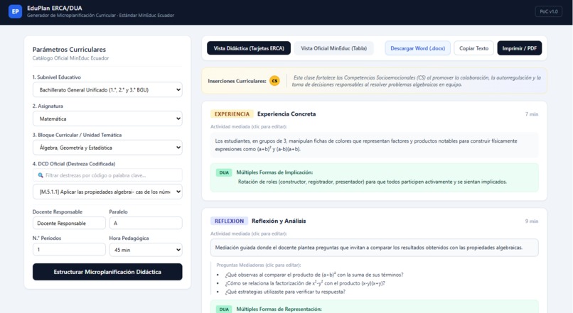 EduPlan ERCA/DUA  – screenshot 5