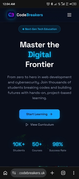 CodeBreakers elearning platform  – screenshot 1