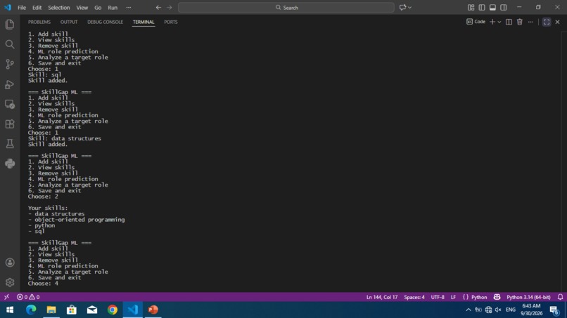 SkillGap – screenshot 2
