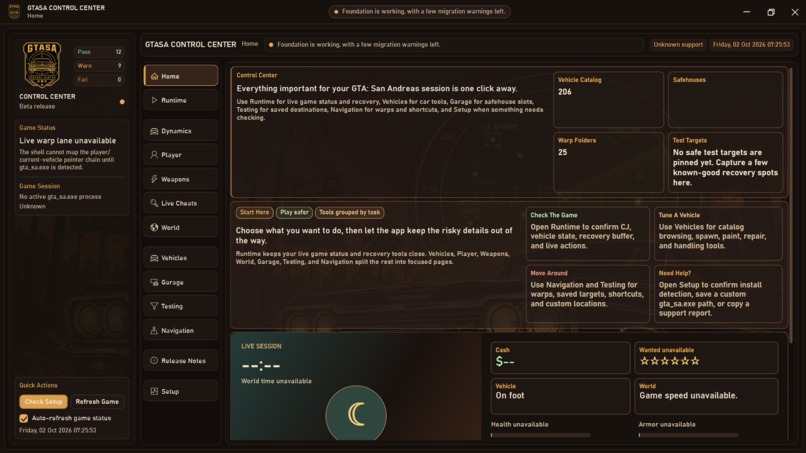 Gta control centre  – screenshot 1