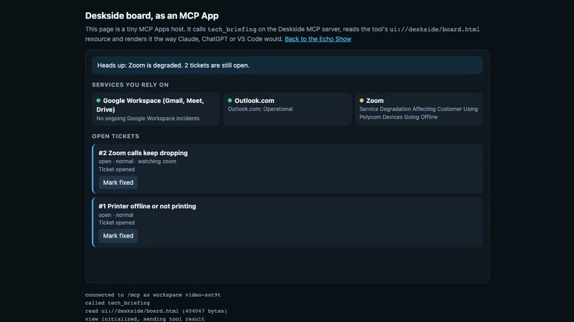 Deskside for Alexa+ – screenshot 5