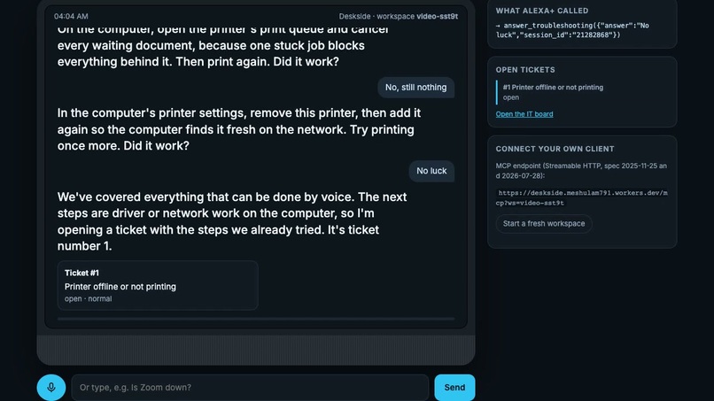 Deskside for Alexa+ – screenshot 3