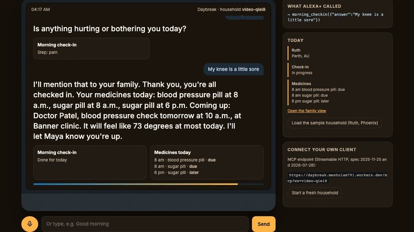 Daybreak for Alexa+ – screenshot 1