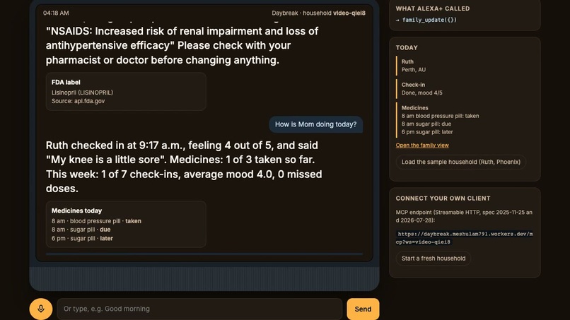 Daybreak for Alexa+ – screenshot 3