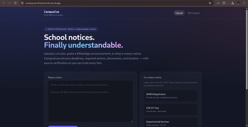 CampusCue - From Notice to Action – screenshot 4