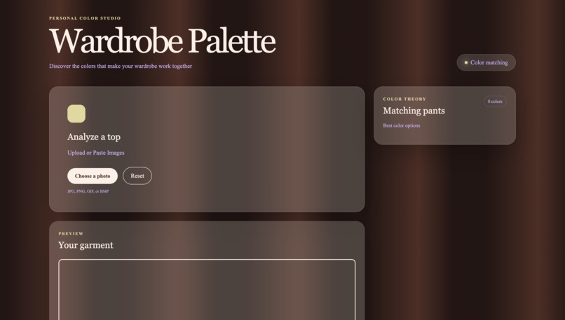 Wardrobe Palette – screenshot 1