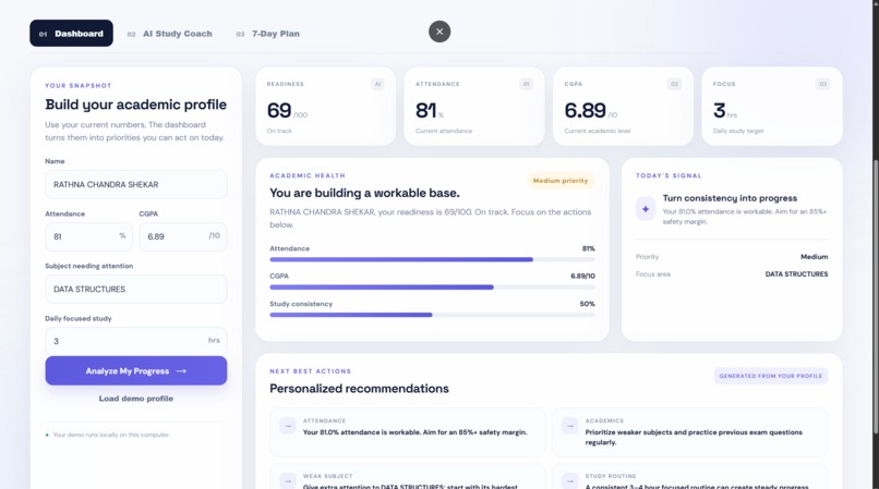 AI-Powered Student Success Assistant – screenshot 1
