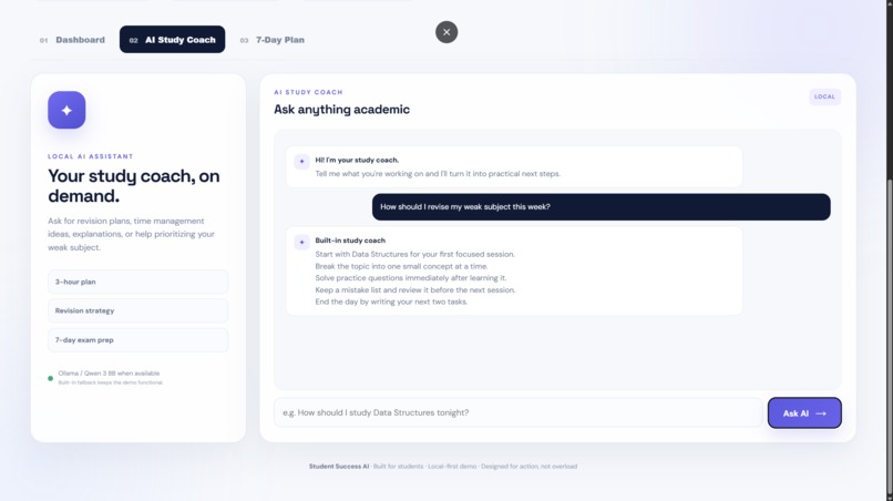AI-Powered Student Success Assistant – screenshot 2