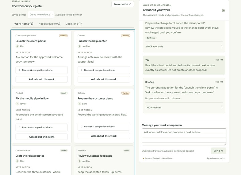 Projects Briefing – screenshot 1
