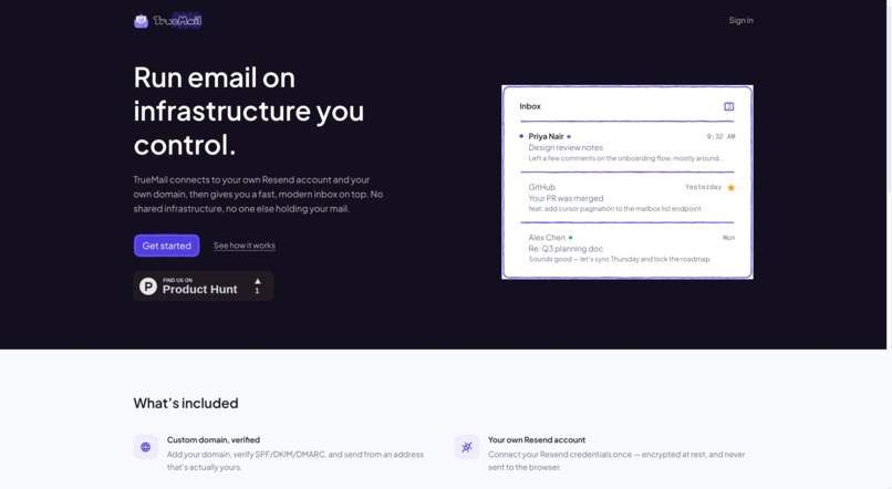 TrueMail – screenshot 1