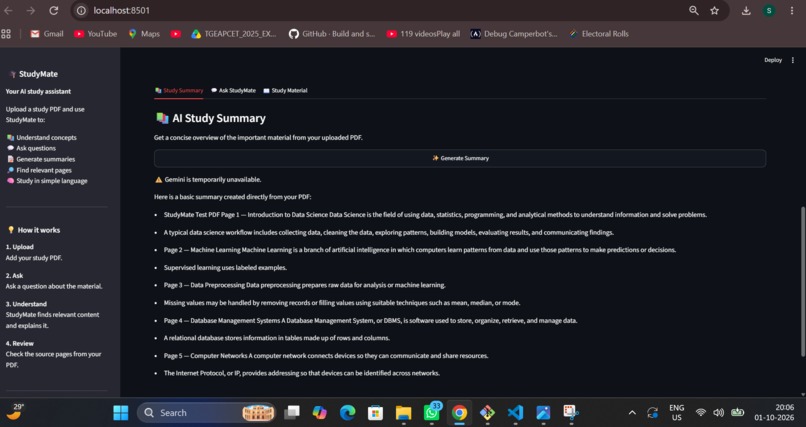 StudyMate-AI – screenshot 4
