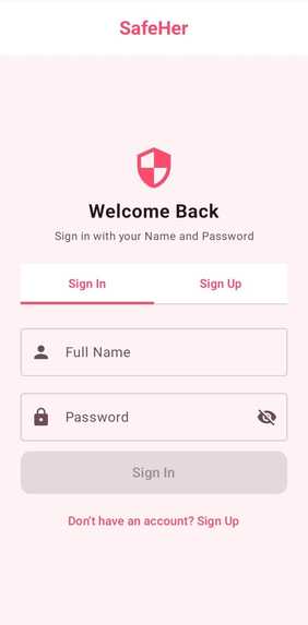 SafeHer – screenshot 2