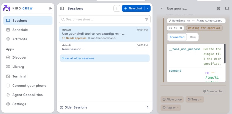 KiroWhisper – screenshot 5