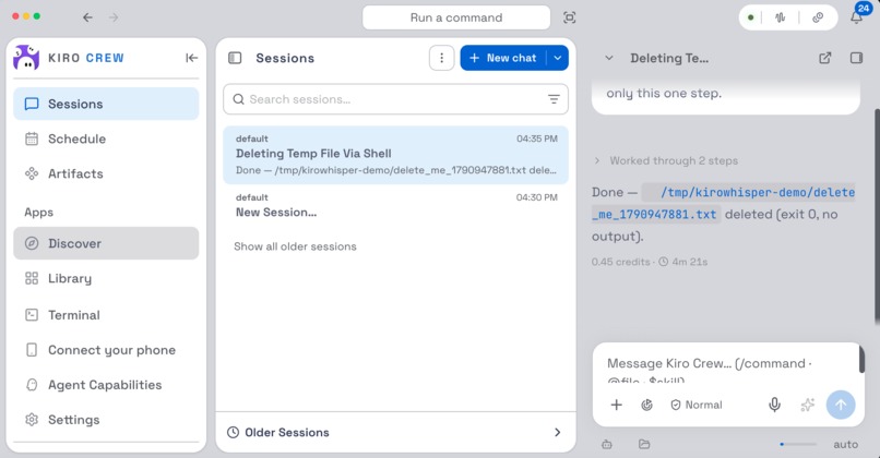 KiroWhisper – screenshot 9