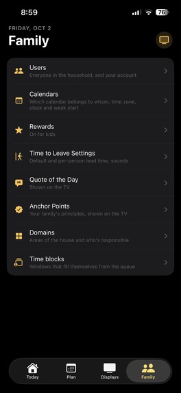 FamilyOrganization.app  – screenshot 5