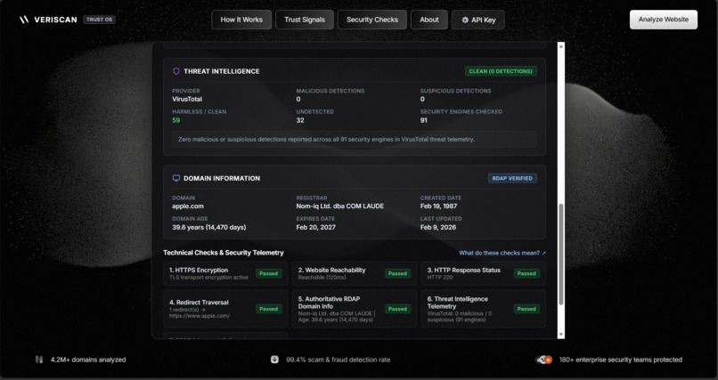 Veriscan – screenshot 3