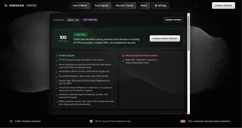 Veriscan – screenshot 4