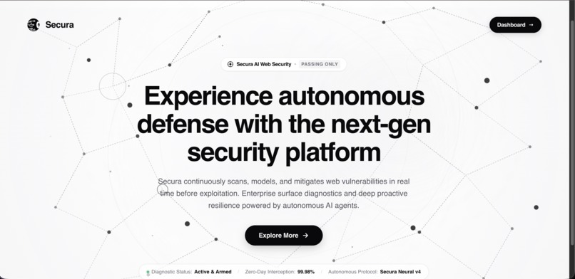 Secura: AI-Powered DevSecOps Scanner – screenshot 1