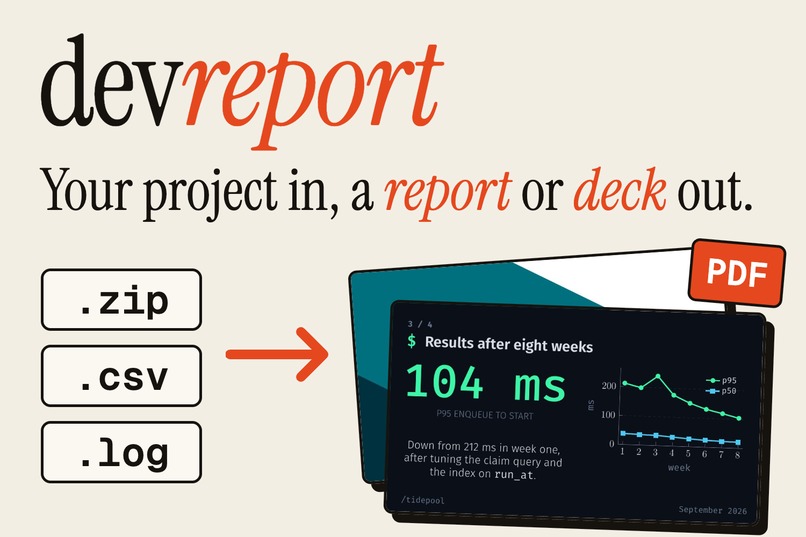 devreport – screenshot 1