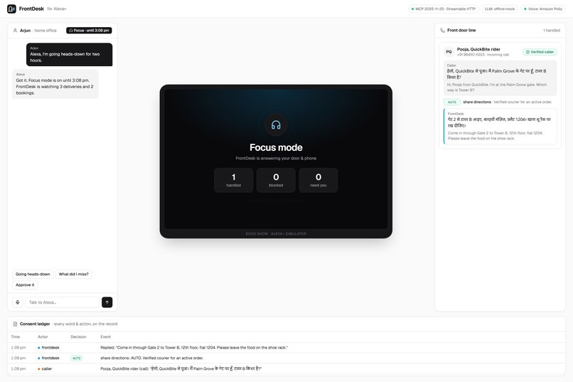 FrontDesk for Alexa+ – screenshot 3