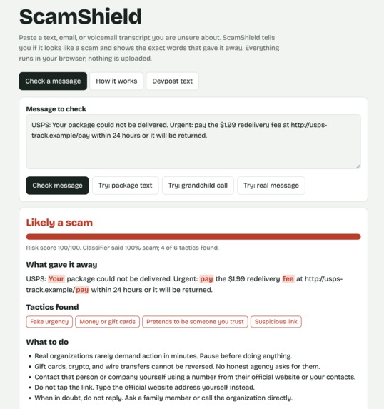 ScamShield – screenshot 1