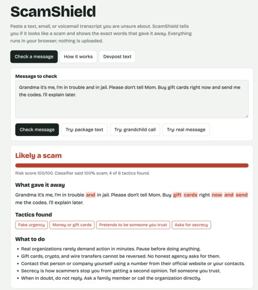ScamShield – screenshot 2