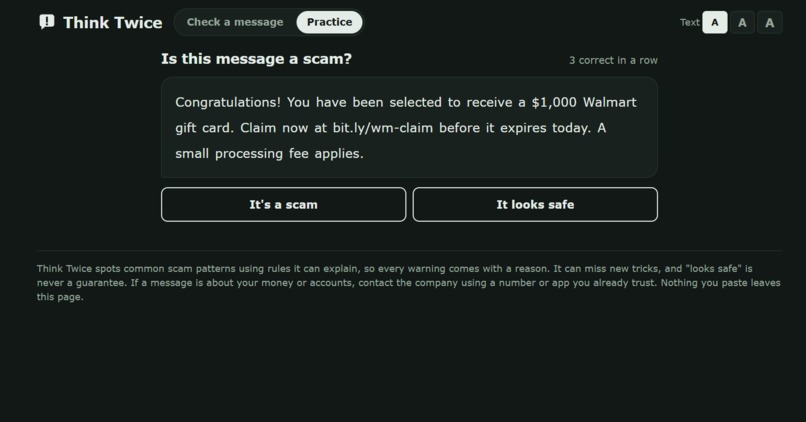 Think Twice – screenshot 2