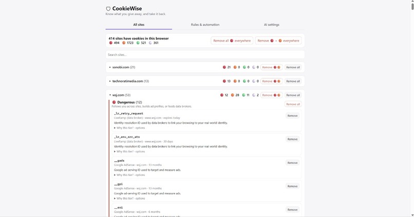 CookieWise – screenshot 1
