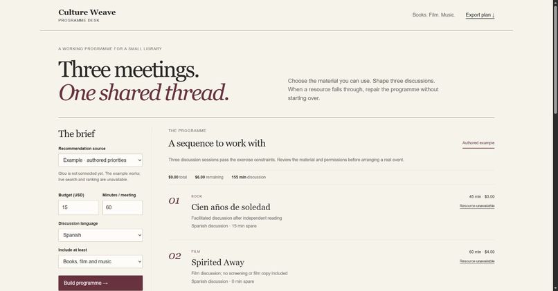 Culture Weave – screenshot 1